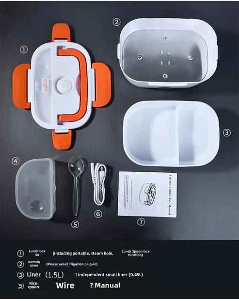 Electric Lunch Box – Portable Food Warmer & Heating Container for Office, Home & Travel | Fresh Hot Meals Anytime