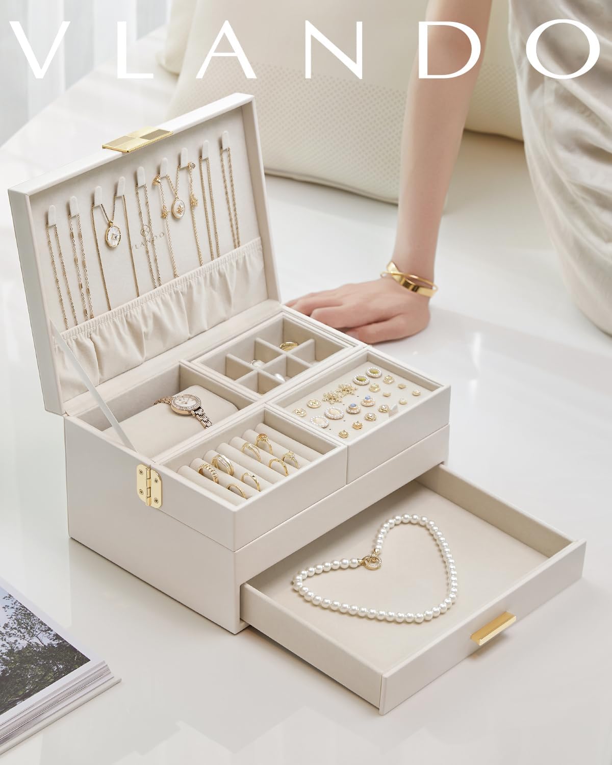 Vlando 3 Layer Jewelery Box