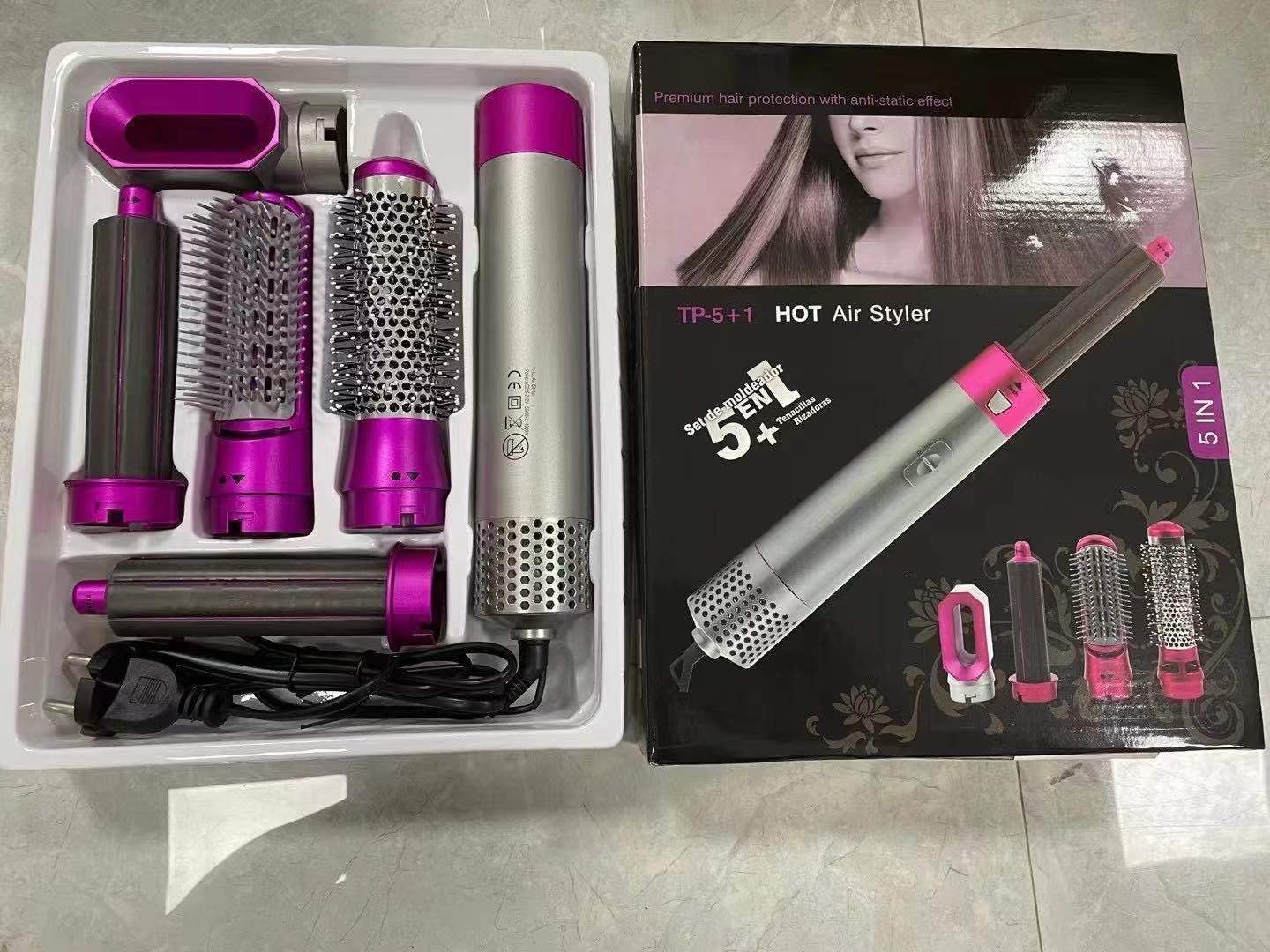 5 in 1 Hair Dryer Set – Hot Air Brush, Blow Dryer & Volumizer Styler | Professional Salon Results at Home