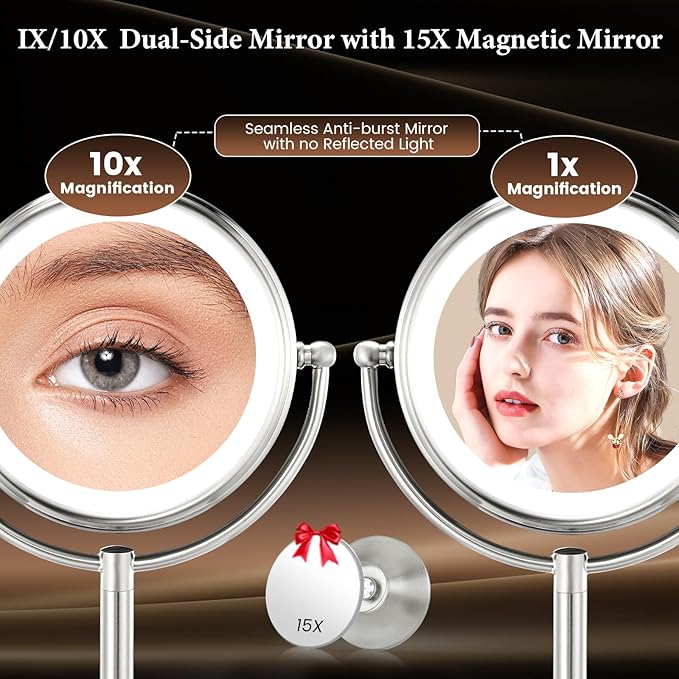 Professional 8.5" Large Lighted Makeup Mirror