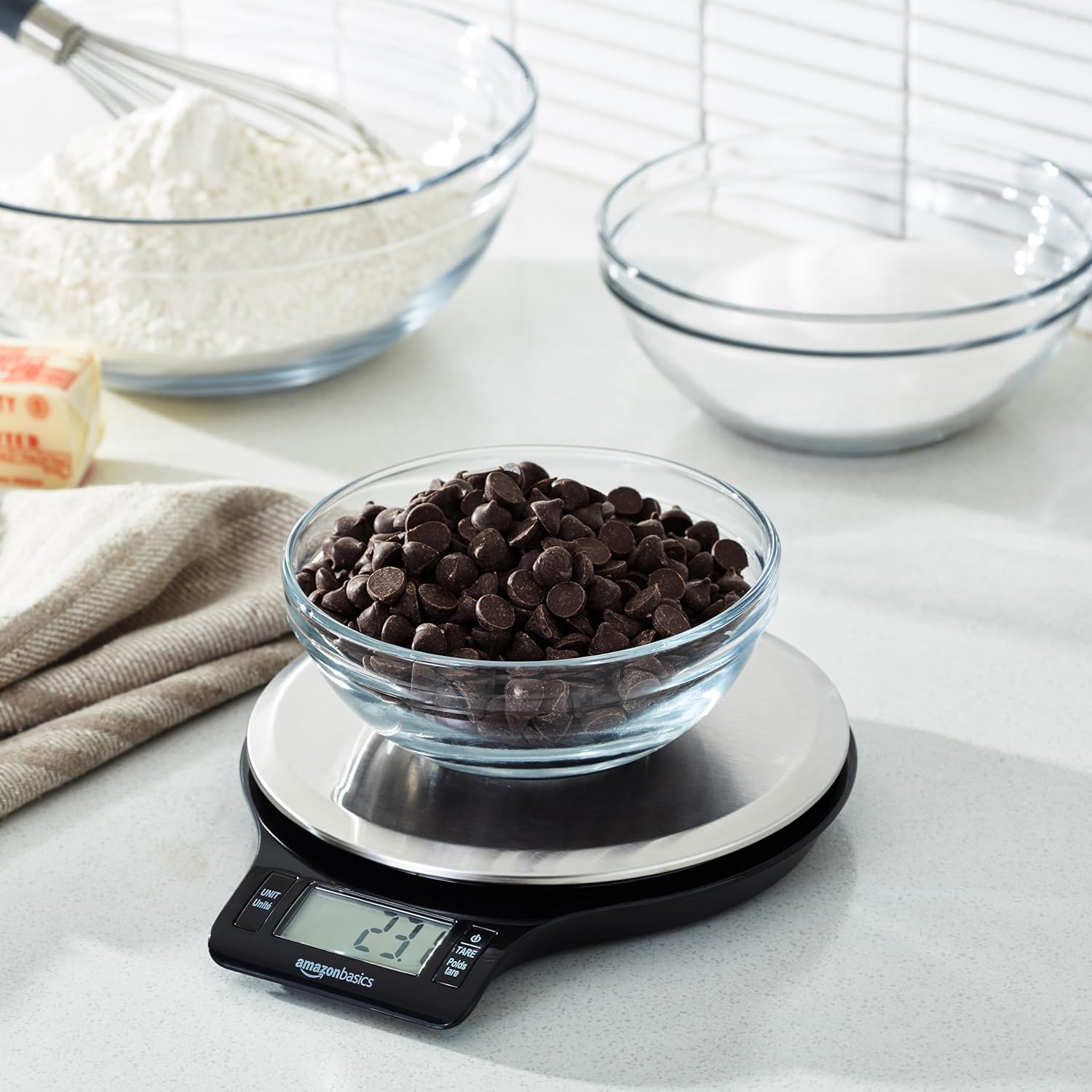 Basics Digital Kitchen Scale – High Precision for Perfect Cooking & Baking