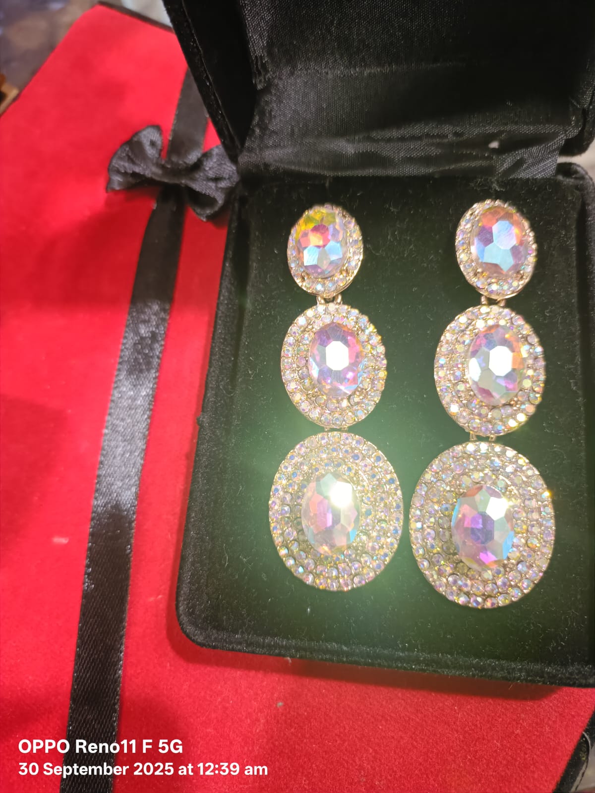 Multi-Shade Long Drop Earrings  Elegant Gradient Long Earrings  Chic Multi-Tone Statement Earrings  Dazzling Ombre Long Earrings  Stylish Multi-Color Long Drops