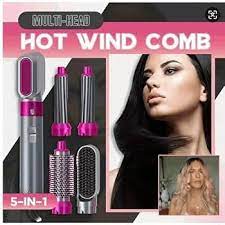 5 in 1 Hair Dryer Set – Hot Air Brush, Blow Dryer & Volumizer Styler | Professional Salon Results at Home