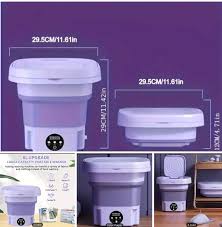 Mini Turbo Foldable Washing Machine – Smart Laundry on the Go